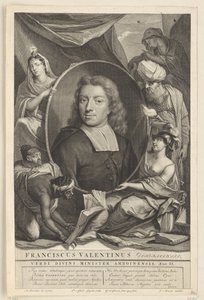 Porträtt av François Valentijn Franciscus Valentinus (titel på objekt) av Pieter van Gunst