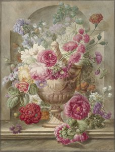 Vas med blommor