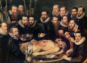 Anatomilektionen hos doktor Willem van der Meer i Delft av Pieter van Miereveld