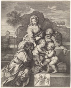 Helig familj med Elizabeth och Johannes Döparen