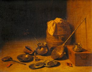 Ustensiles de cuisine - Köksredskap ... av Pieter van den (c.1613 c.73) Bosch