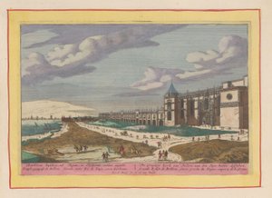 Utsikt över Jerome-klostret i Belém Den vackra kyrkan Bellem, på Tajo, utanför Lissabon (titel på objektet) Theatrum Hispaniae (...) (serietitel) av Pieter van den Berge