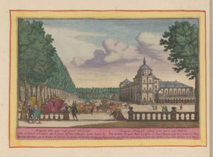 Kungliga palatset i Aranjuez Aranguez, Koninklyk Lusthof, sju mil från Madrid (titel på objekt) Theatrum Hispaniae (...) (serietitel)