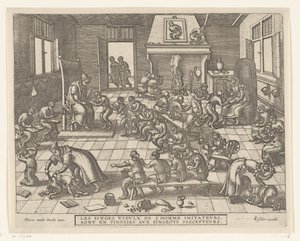 Apenschool Apenspel (serietitel) av Pieter van der Borcht (I)