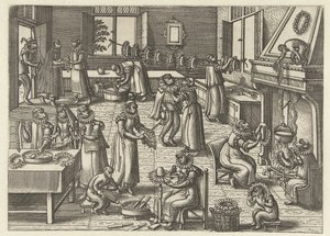 krage studio Apenspel (serietitel) av Pieter van der Borcht (I)