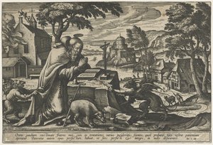 Sankt Antonius frestelse av Pieter van der Borcht (I)