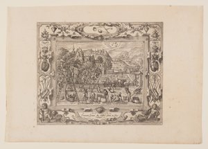 Oktober, från The Twelve Months av Pieter van der Borcht