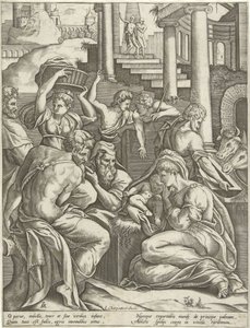 Tillbedjan av herdarna av Pieter van der Heyden