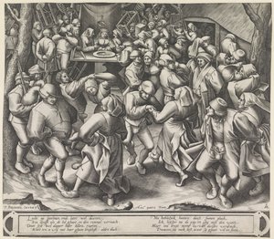 Dans på bondbröllop av Pieter van der Heyden