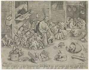 Åsnan i skolan av Pieter van der Heyden