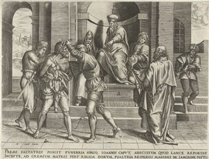 Fängelse av Johannes Döparen av Pieter van der Heyden