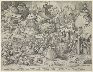stolthet Superbia (titel på objekt) De sju dödssynderna (serietitel) av Pieter van der Heyden