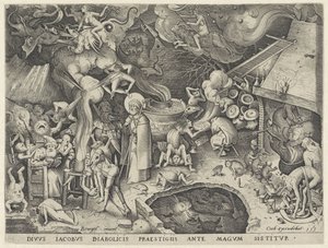 James the Greater möter magikern Hermogenes Tale of the Magician Hermogenes (serietitel) av Pieter van der Heyden