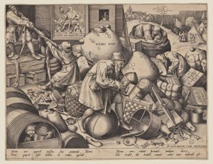 "Nemo Non" (Varje människa söker sin egen vinning) av Pieter van der Heyden