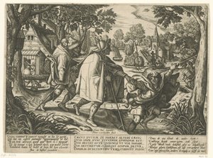 Liknelsen om de två blinda av Pieter van der Heyden
