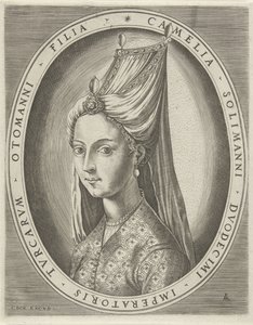 Porträtt av Amalia, dotter till Suleyman I den store Porträtt av linjaler (serietitel) av Pieter van der Heyden