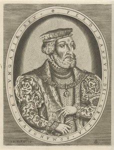 Porträtt av Ferdinand I av Habsburg, tysk kejsare Porträtt av linjaler (serietitel) av Pieter van der Heyden
