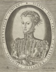 Porträtt av Johanna av Habsburg Porträtt av linjaler (serietitel) av Pieter van der Heyden
