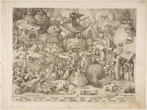 Pride Superbia från The Seven Deadly Sins, 1558.