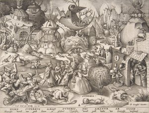 Pride Superbia, från serien The Seven Deadly Sins, 1558.