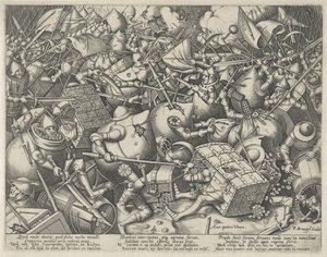 Kampen mellan pengapåsarna och sparbössorna av Pieter van der Heyden