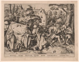 Den smutsiga bruden, eller Mopsus och Nisas bröllop av Pieter van der Heyden