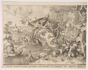 The Temptation of St. Anthony, 1556. av Pieter van der Heyden