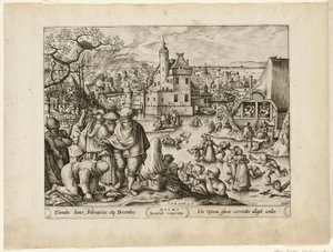 Winter, från The Four Seasons av Pieter van der Heyden