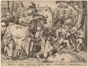 Bröllopet mellan Mopsus och Nisa av Pieter van der Heyden after Pieter Bruegel the Elder