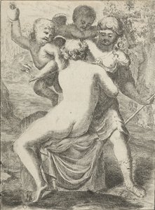 Jupiter förför Callisto av Pieter van der Plas (II)