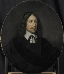 Porträtt av Johan de Vries, direktör för Rotterdams kammare i Nederländska Ostindiska kompaniet, vald 1667