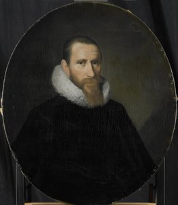 Porträtt av Joost van Coulster, direktör för Rotterdamskammaren i Nederländska Ostindiska kompaniet, vald 1630