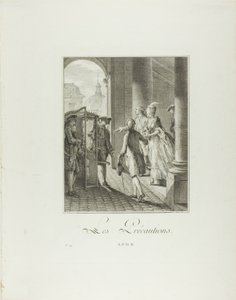 Försiktighetsåtgärderna, från Monument du Costume Physique et Moral de la fin du Dix-huitième siècle