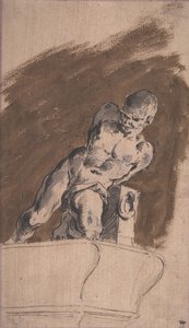 Fastkedjad nakenfånge, efter Pietro Tacca, 1729-1804.