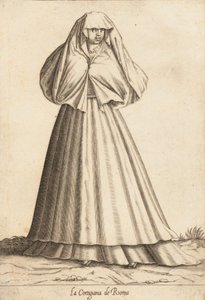 La Cortigiana de Roma Courtesan, ca. 1580. av Pietro Bertelli.