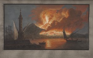 Platta VI från Campi Phlegraei: Observations of the Volcanoes of the two Sicilies av William Hamilton, 1776 (wc på papper) av Pietro Fabris