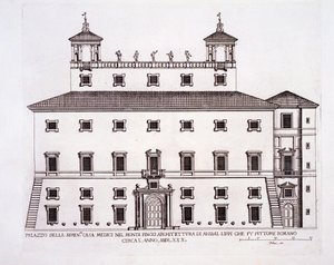 Palazzo Serenissima, Casa Medici, på Pincio-kullen, Rom, från 