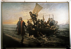 Columbus landstiger i Amerika. 1492.