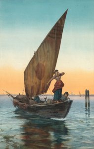 Canal Grande, Venedig, sent 1800-tidigt 1900-tal.