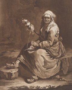 Den gamla arbetande kvinnan, ca. 1757-1804. av Pietro Jacopo Palmieri