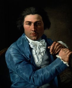 Porträtt av arkitekten Giuseppe Valadier, ca. 1795. av Pietro Labruzzi