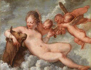 Venus ackompanjerad av Vågen och Oxen, 1660-talet.
