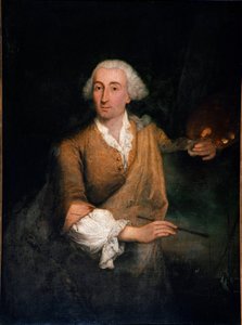 Porträtt av målaren Francesco Guardi (1712-1793) vid 52 års ålder Målning av Pietro Longhi (1702-1785) 1764 Sön. 132x100 cm Venedig, Ca 