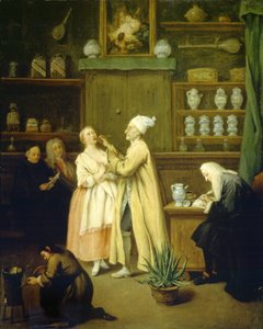 Apotekaren, ca 1752 (olja på duk) av Pietro Longhi