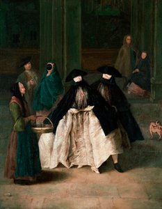 The Parfym Vendor, c.1756 (olja på duk) av Pietro Longhi