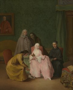 Besöket, 1746 av Pietro Longhi