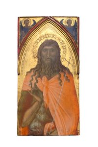 Johannes döparen, ca 1329 av Pietro Lorenzetti