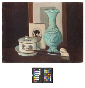 Stilleben med pipa, 1926-28