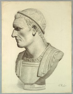 Byst av en romersk senator (återgivning från en gipsavgjutning) av Pietro Montana