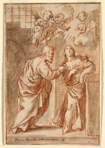 Teckning, S:t Peter och S:t Agatha, 1603-47